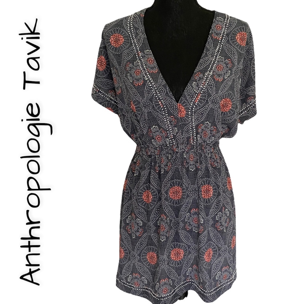 ANTHROPOLOGIE TAVIK Alma Rose Beach Dress, Size Small